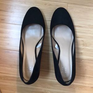 A New Day Black Wedges US-8